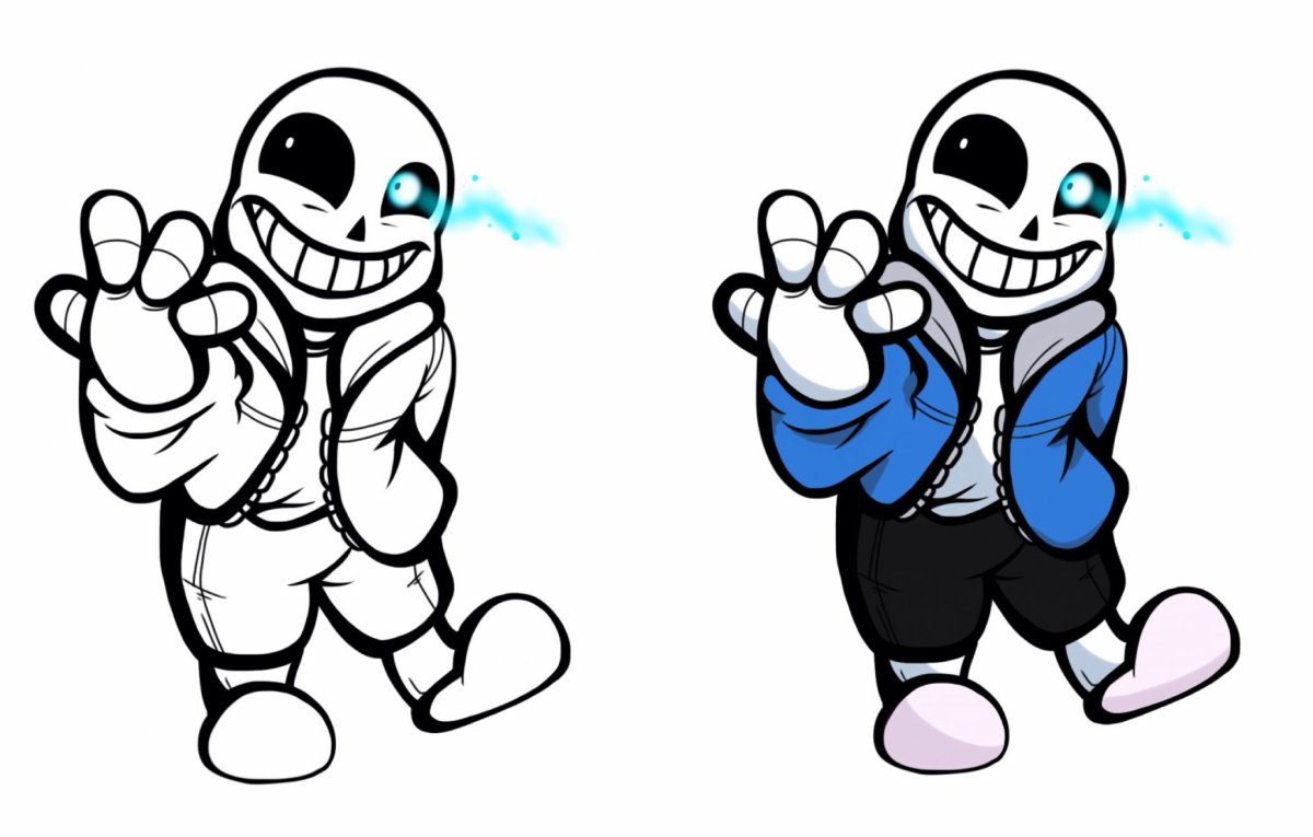 Фреш Санс для срисовки