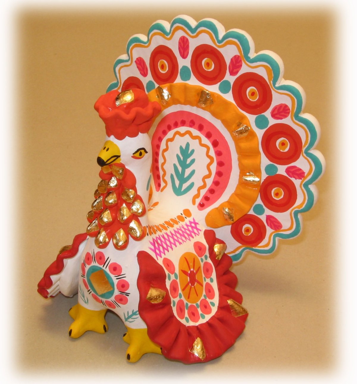 Дымковский петух индюк