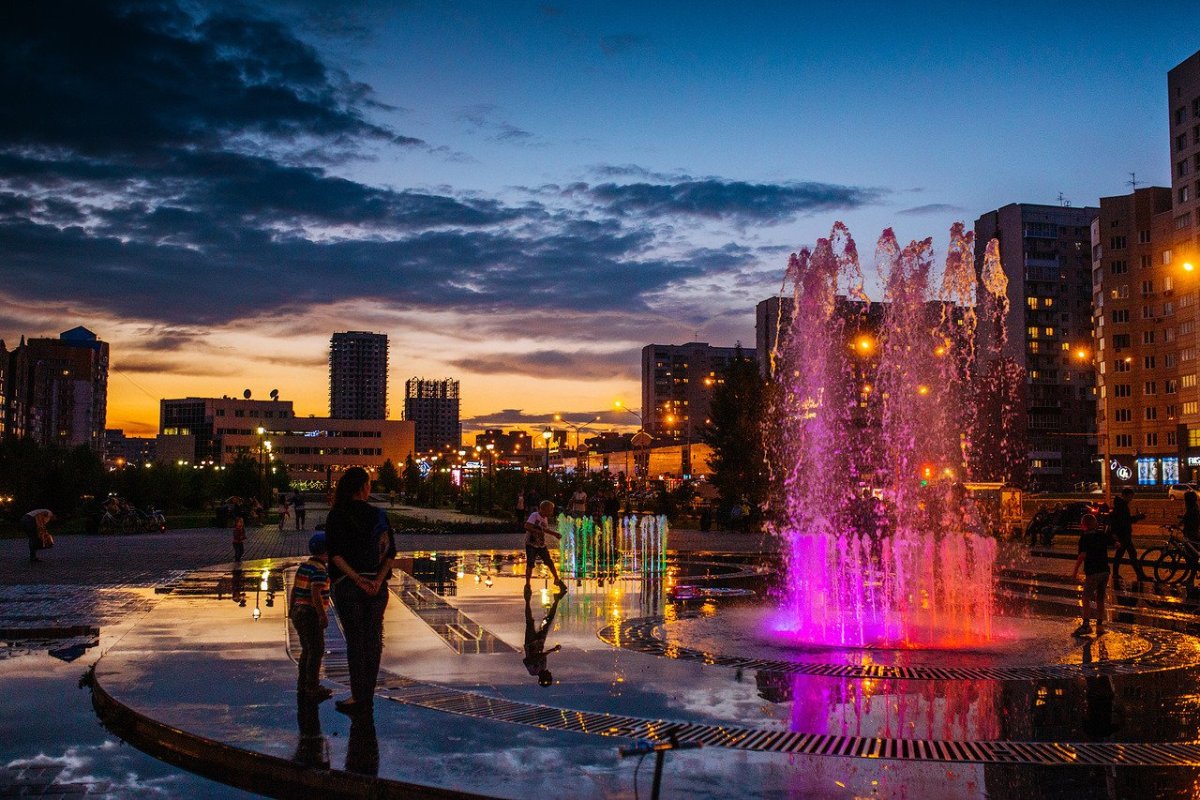 Фонтан на Ермакова Новокузнецк