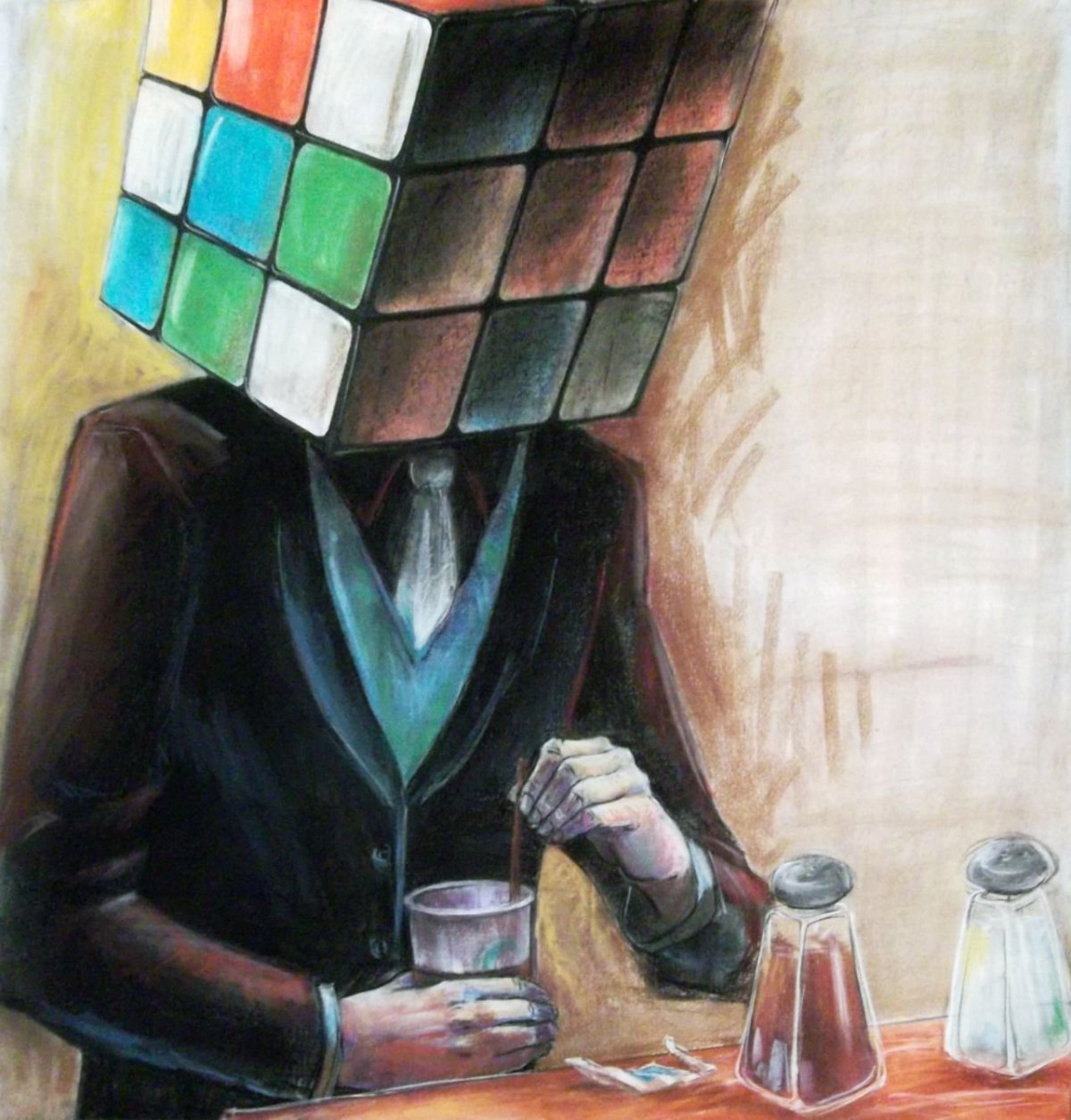 Человек кубик рубик