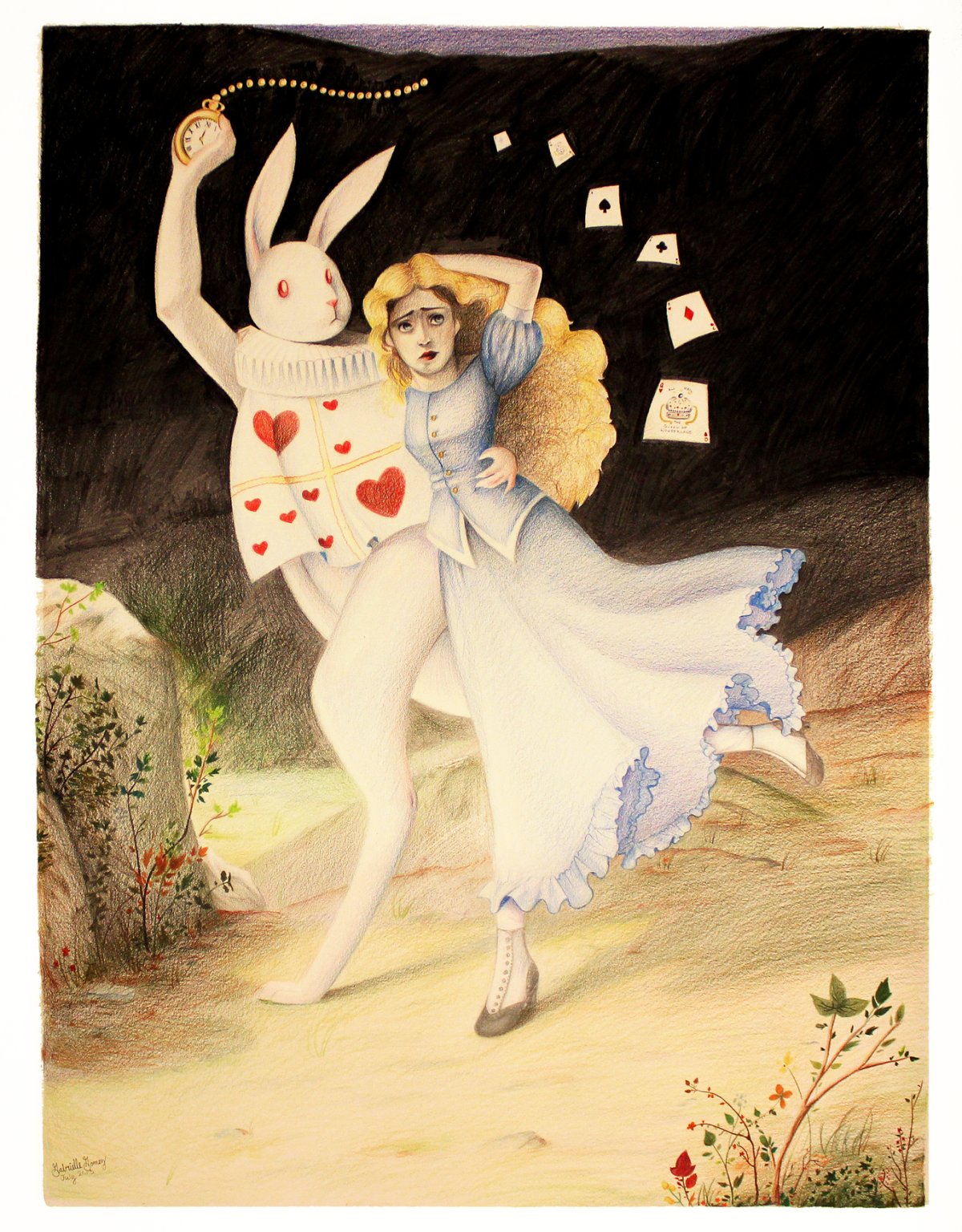 Алиса в стране чудес иллюстрации Евгении Чистотиной