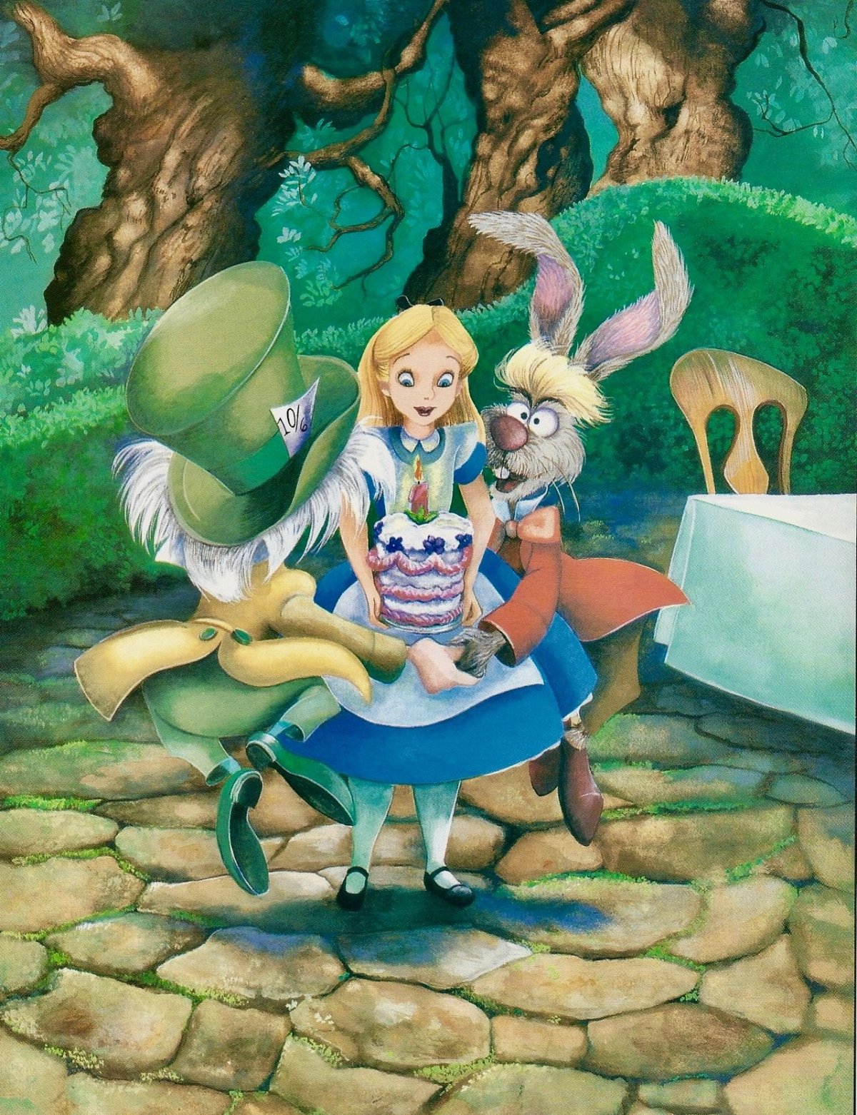 Алиса в стране чудес чаепитие иллюстрации