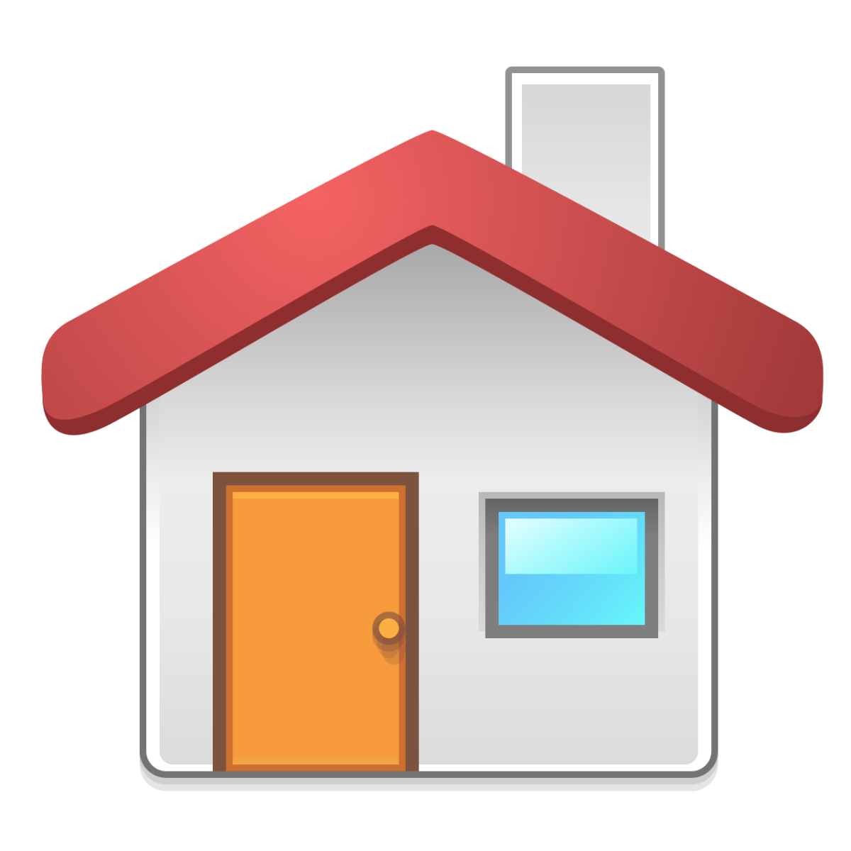 Иконка домик на прозрачном фоне