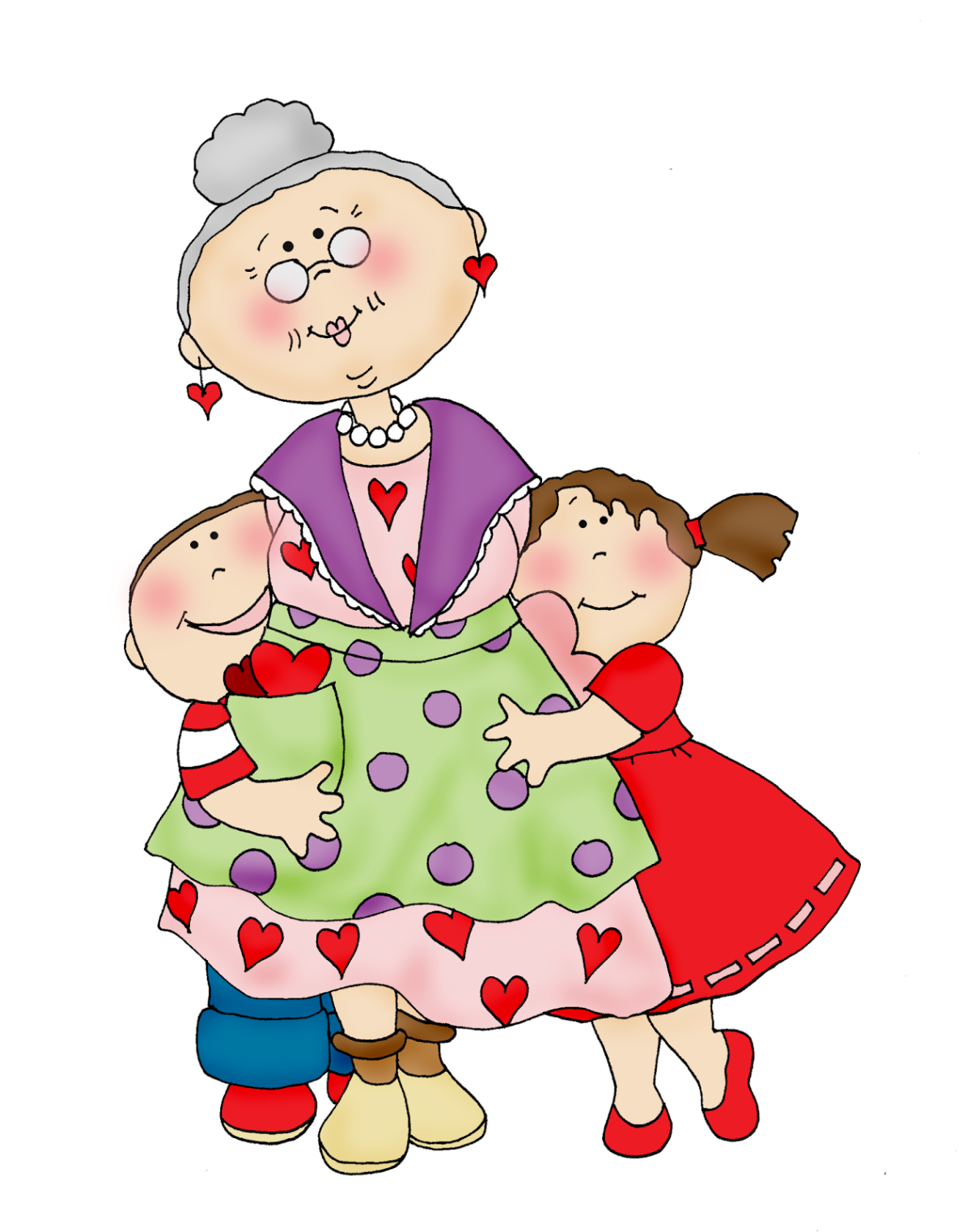 Бабуля иллюстрация