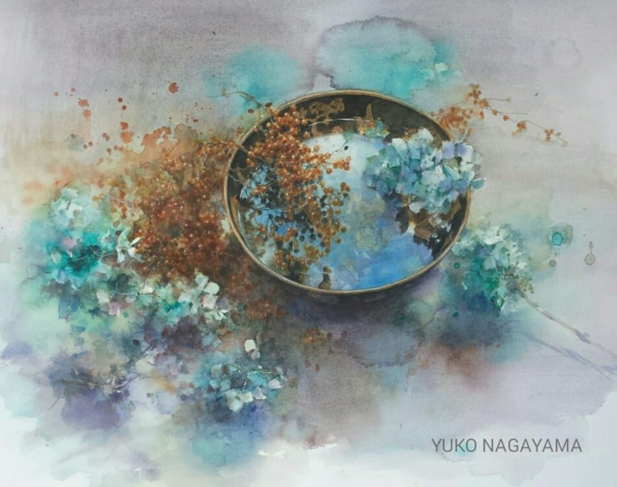 Японская художница акварель Йоко нагоямо