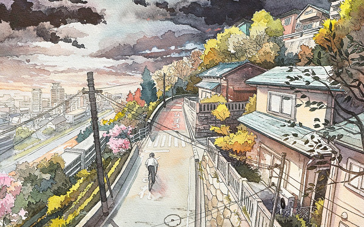 Миядзаки акварель