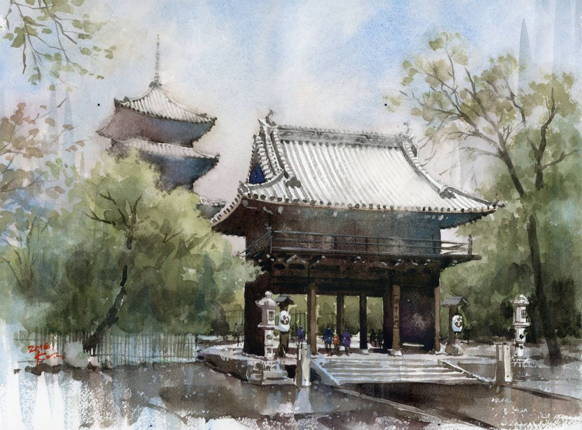 Казуо Насегава акварели