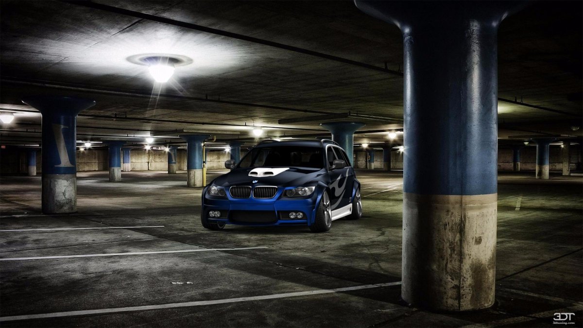 BMW 5 f10 подземная парковка