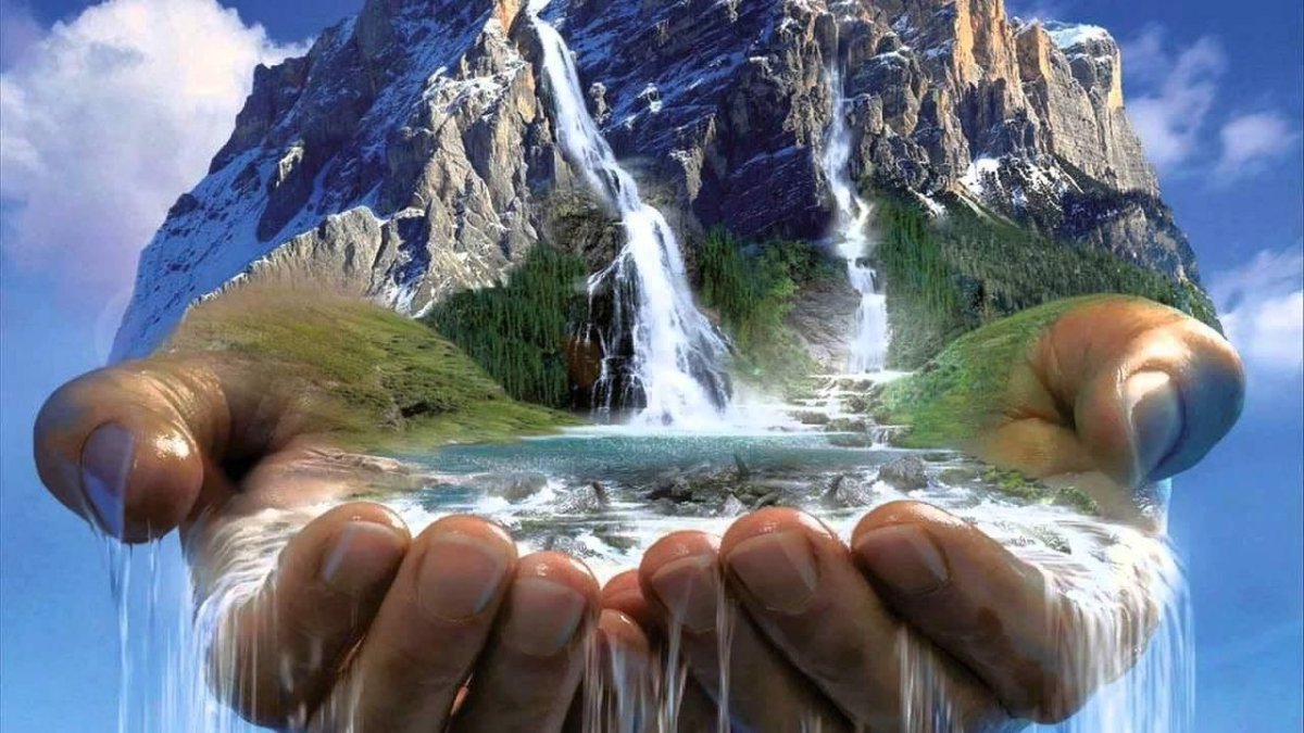 Вода в ладошках