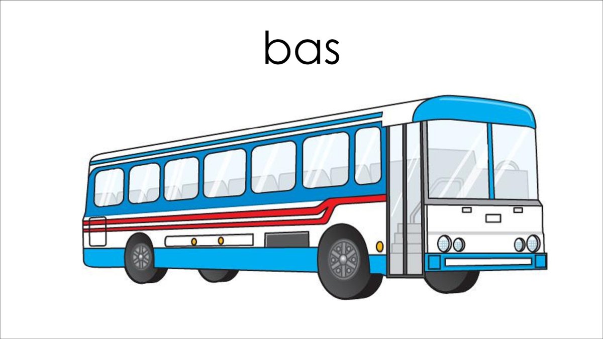 Автобус мультяшный с людьми