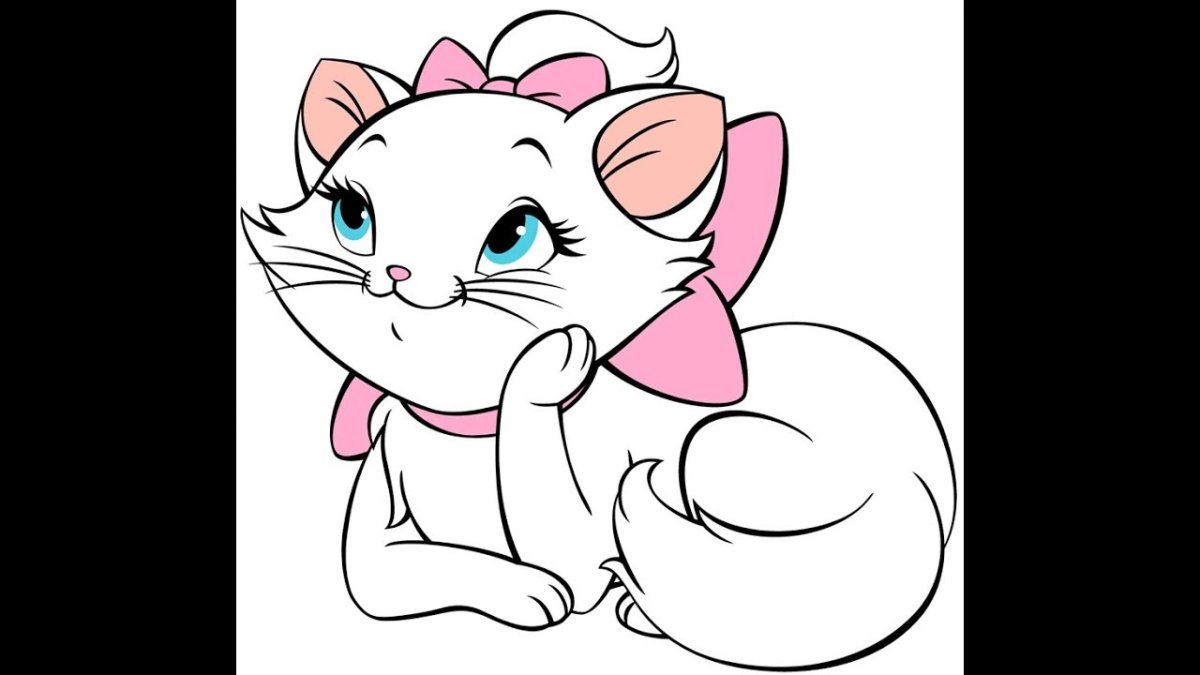 Котик рисунок