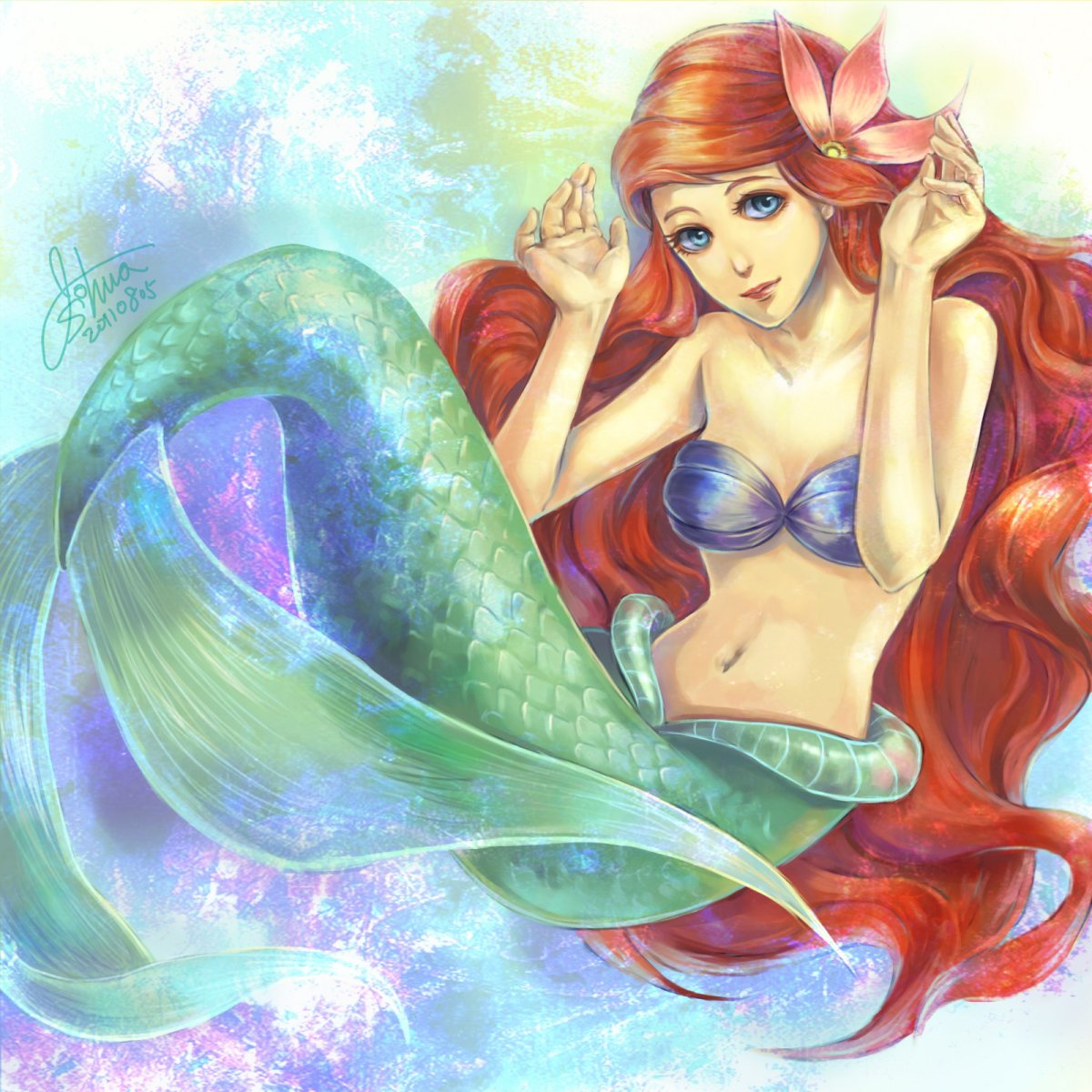 Русалка красивая девушка