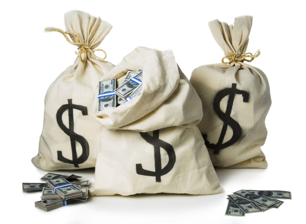 Мешок с долларами вектор