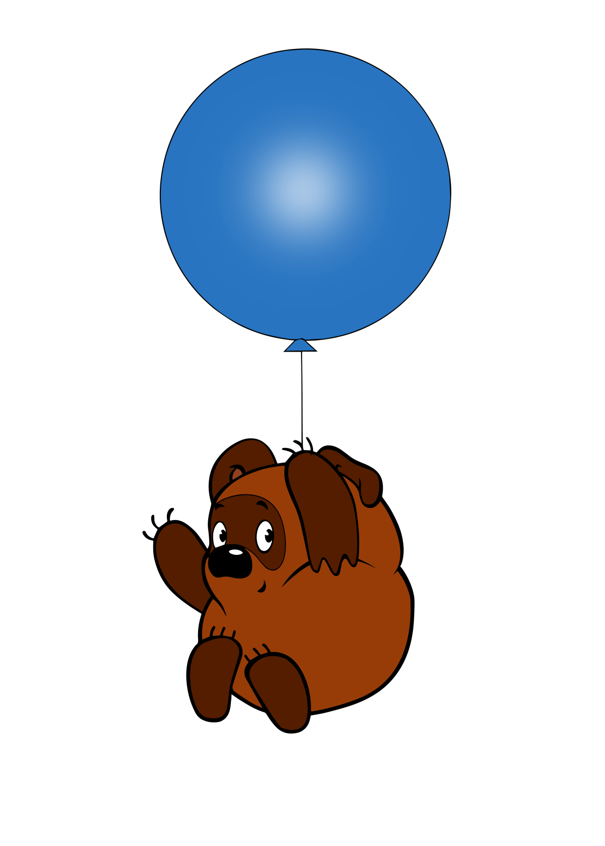 Пятачок бежит