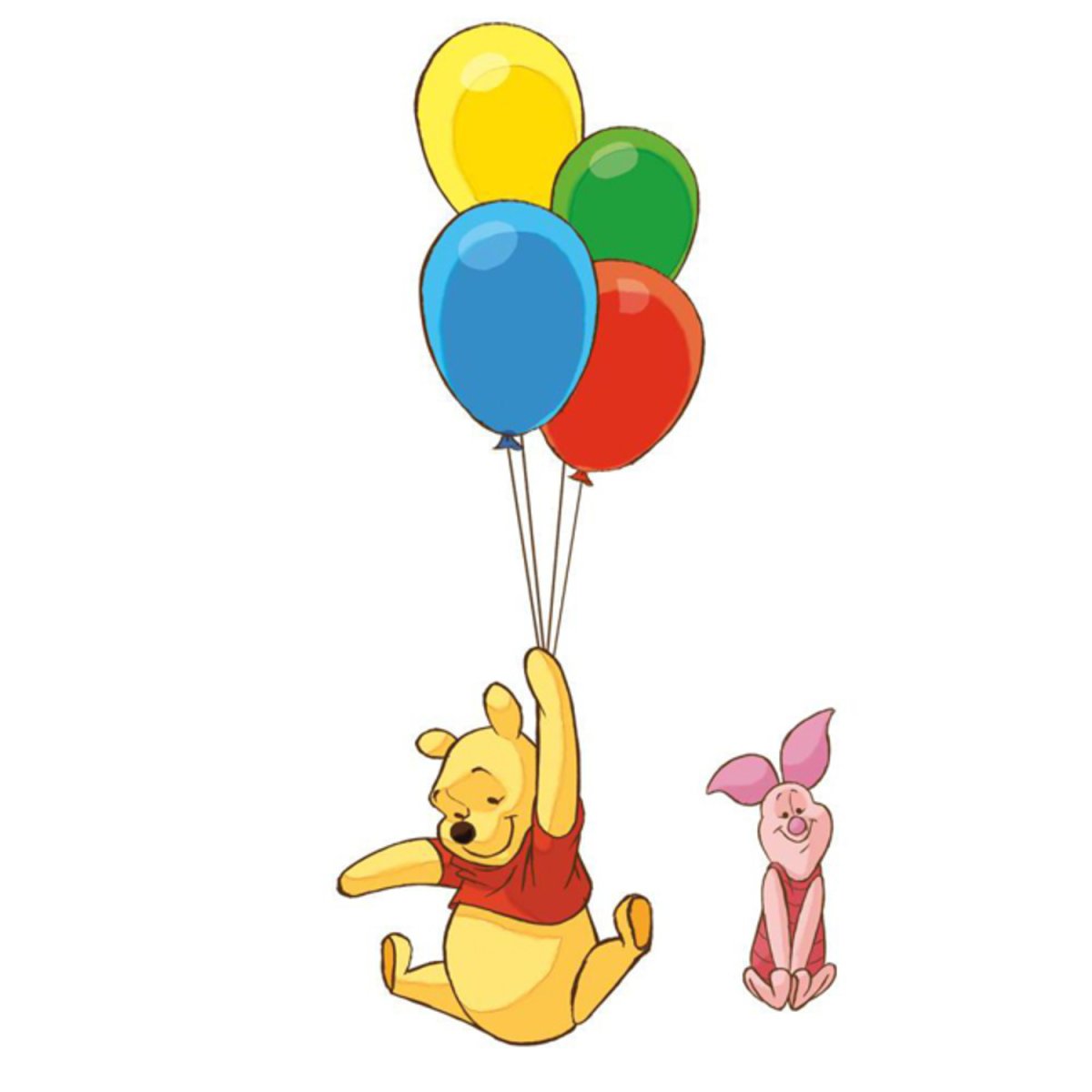 Винни пух и Пятачок с шариком