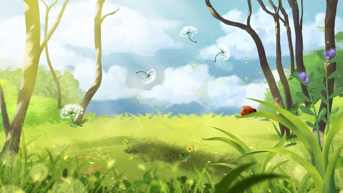 Лес для детей без животных