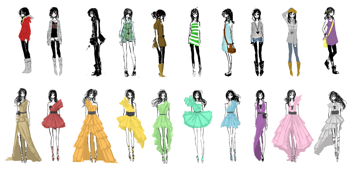 Одежда в мультяшном стиле