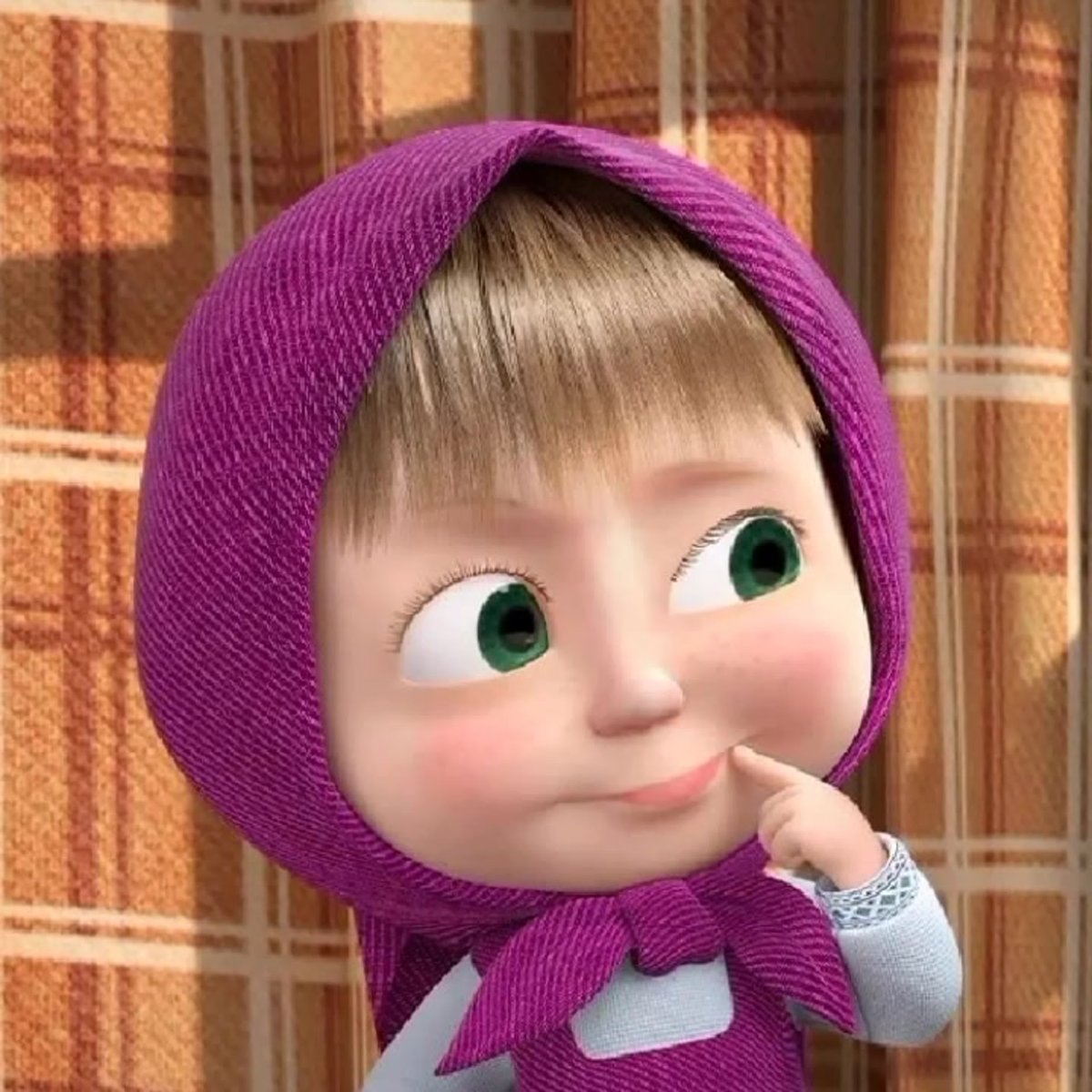 Маша и медведь задумчивая