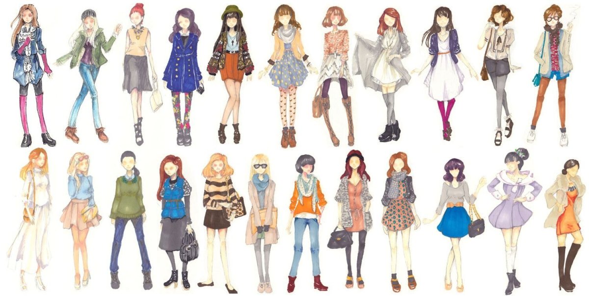 Модная одежда в стиле аниме