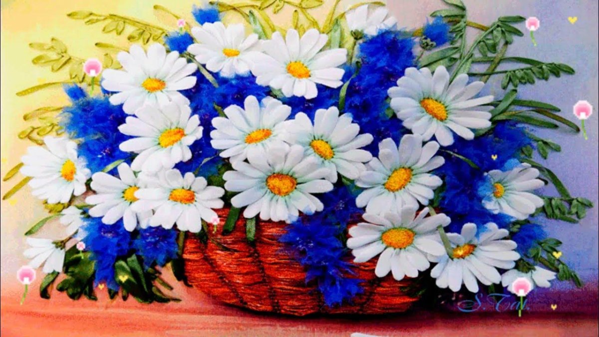 Красивые букеты с васильками