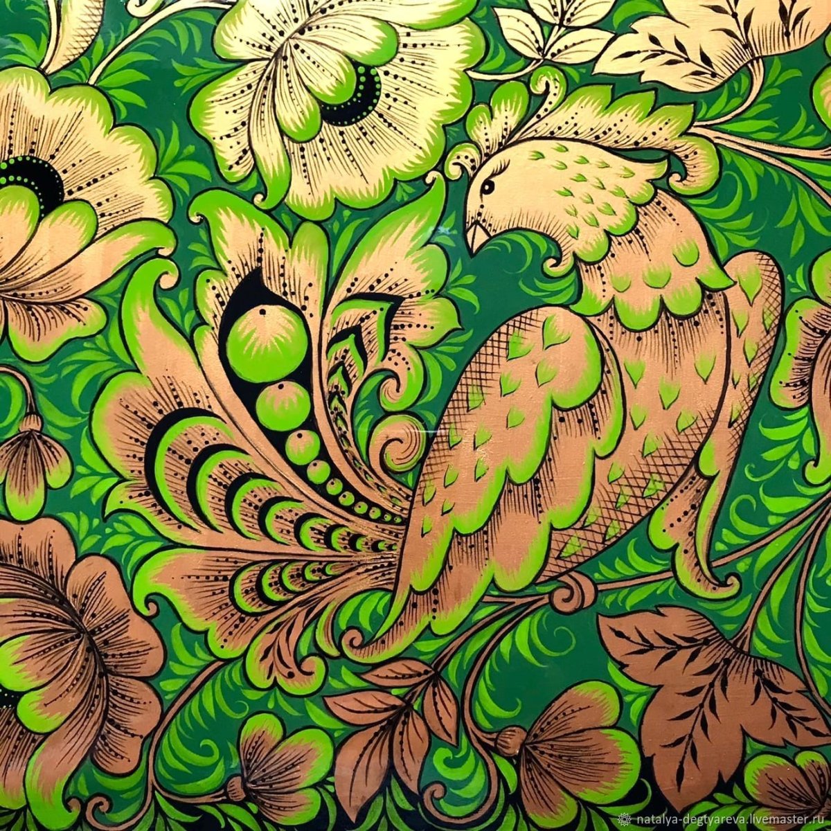 Хохлома птица