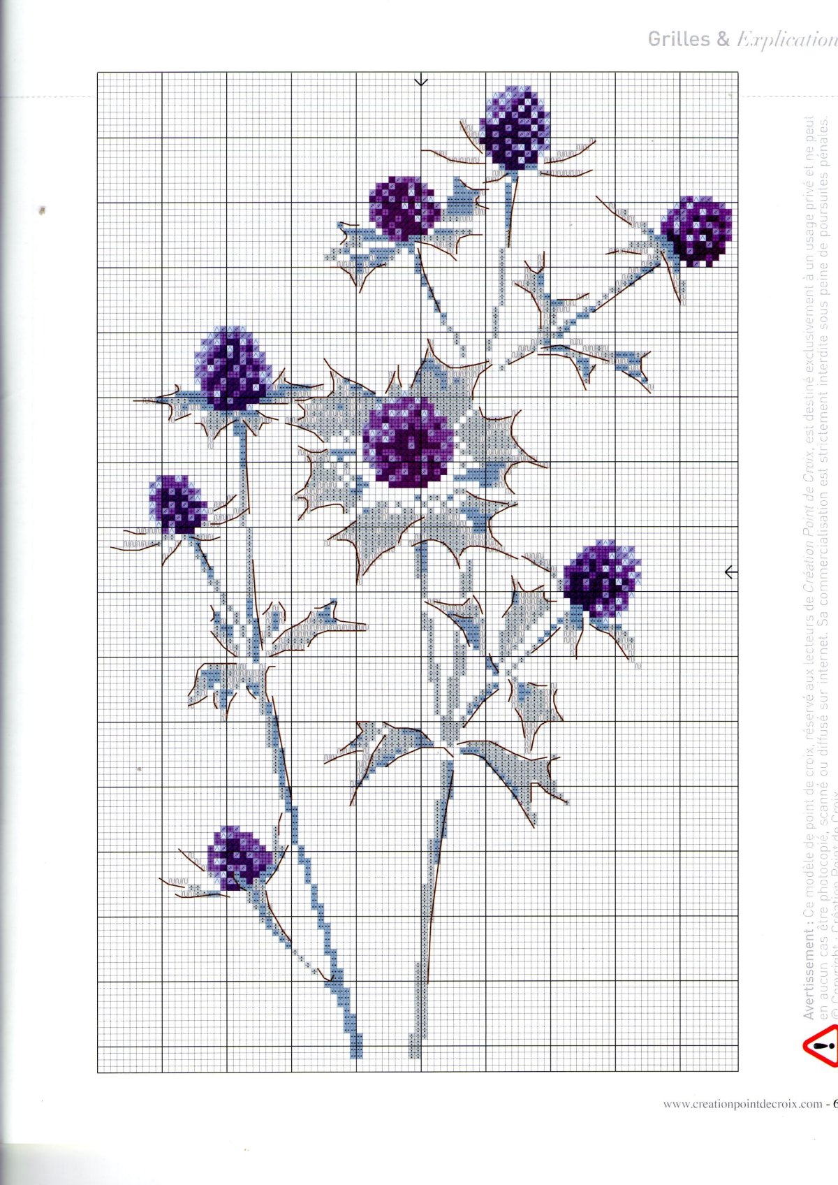 Вышивка чертополох репейник схемы