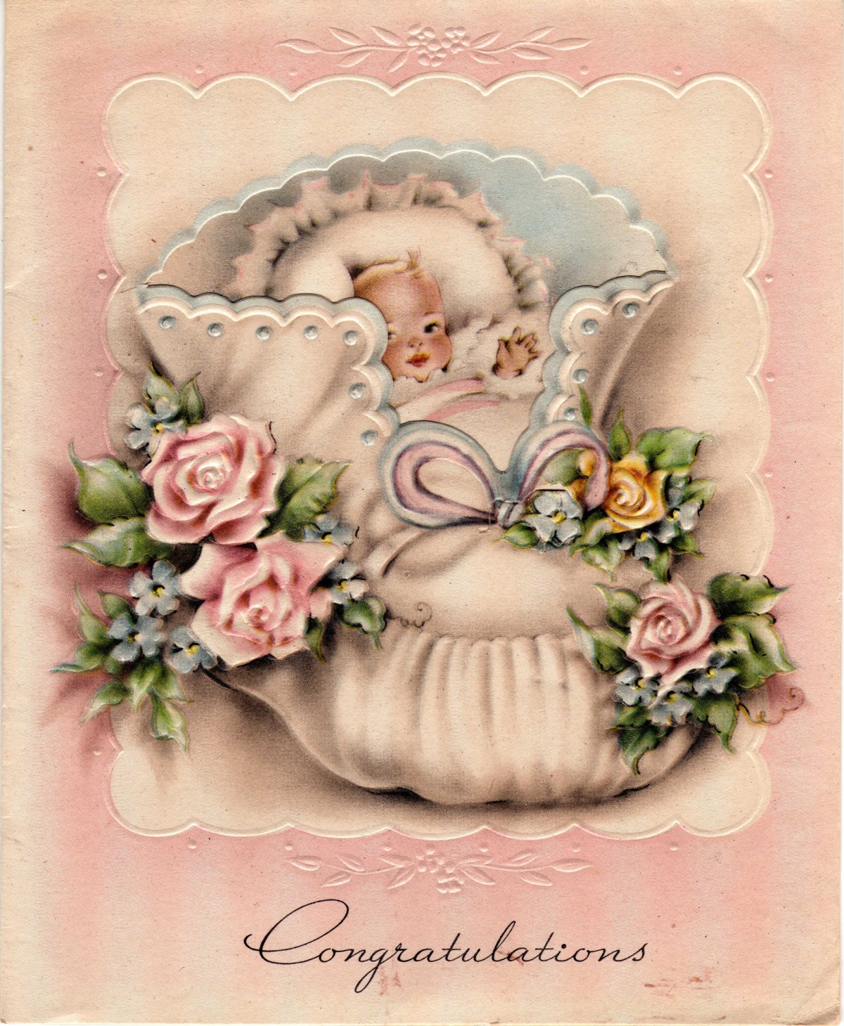 Старые открытки с новорожденным