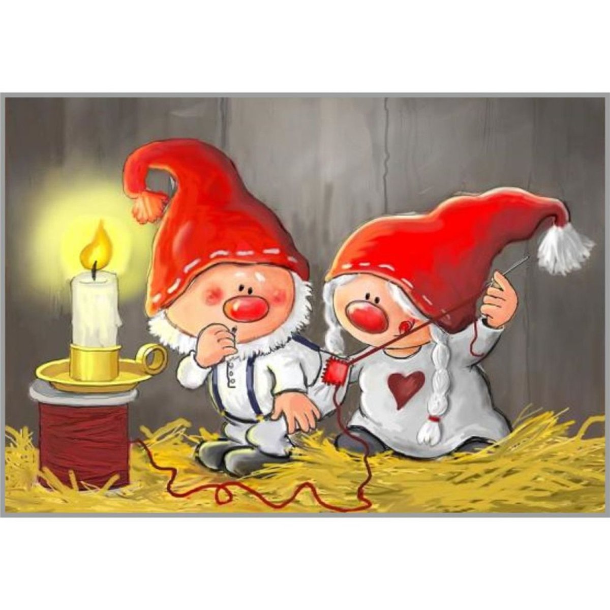 Милый новогодний гномик