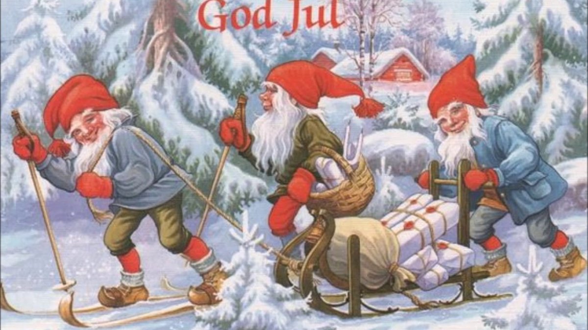 Гномы новогодние декоративные