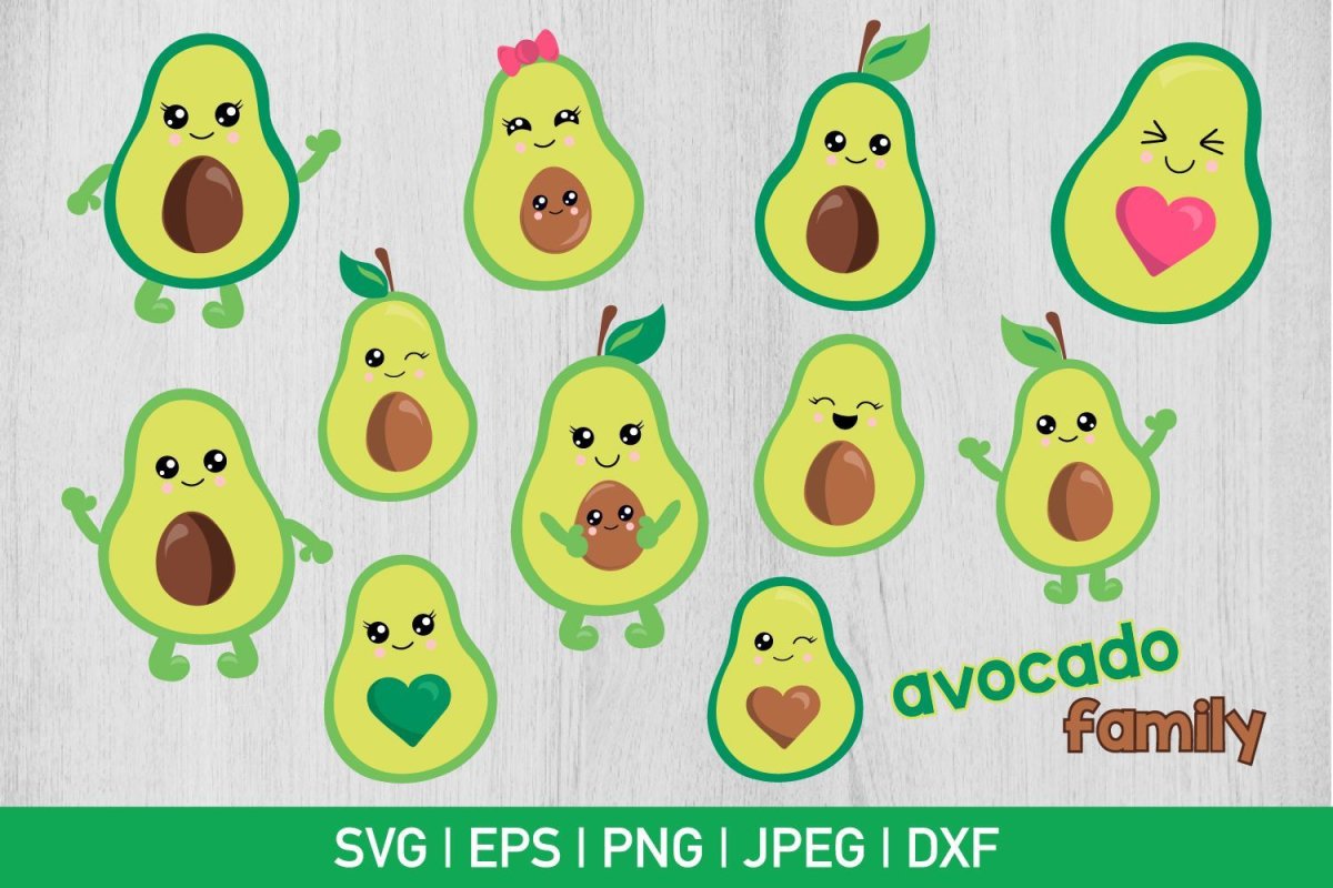 Авокадо для печати на торт