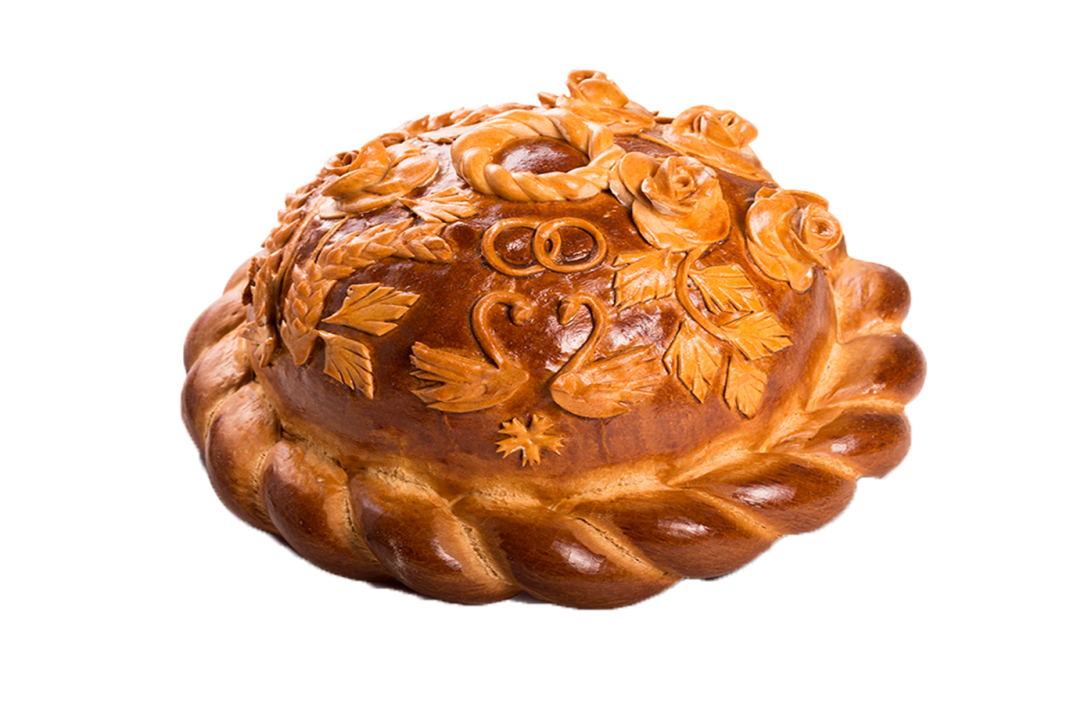 Свадебный каравай с колосками