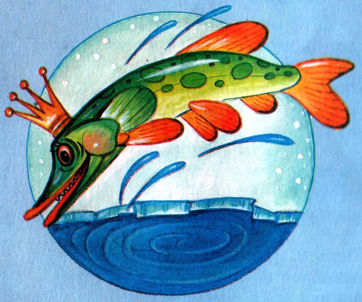 Нарисовать щуку