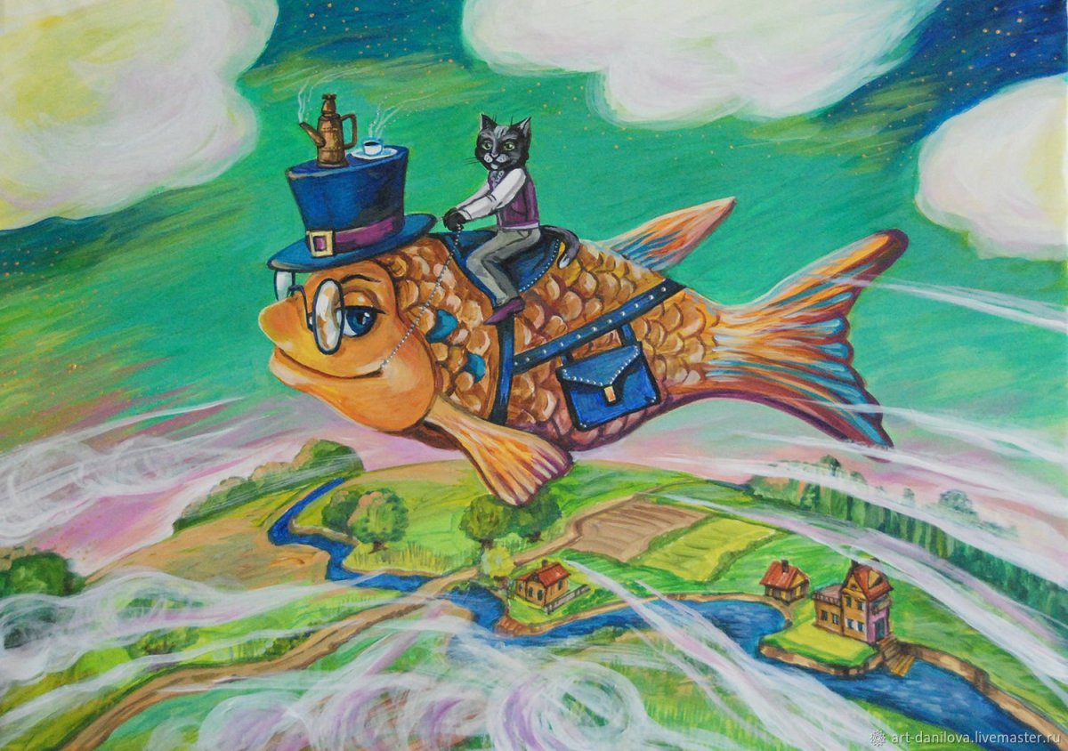 Щука для рисования красками