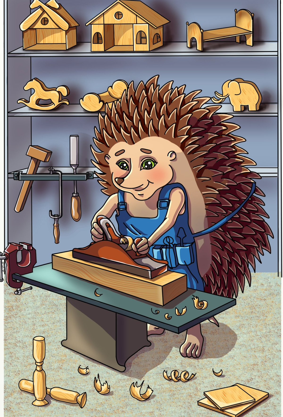 Милые Ёжики художник Марина Федотова