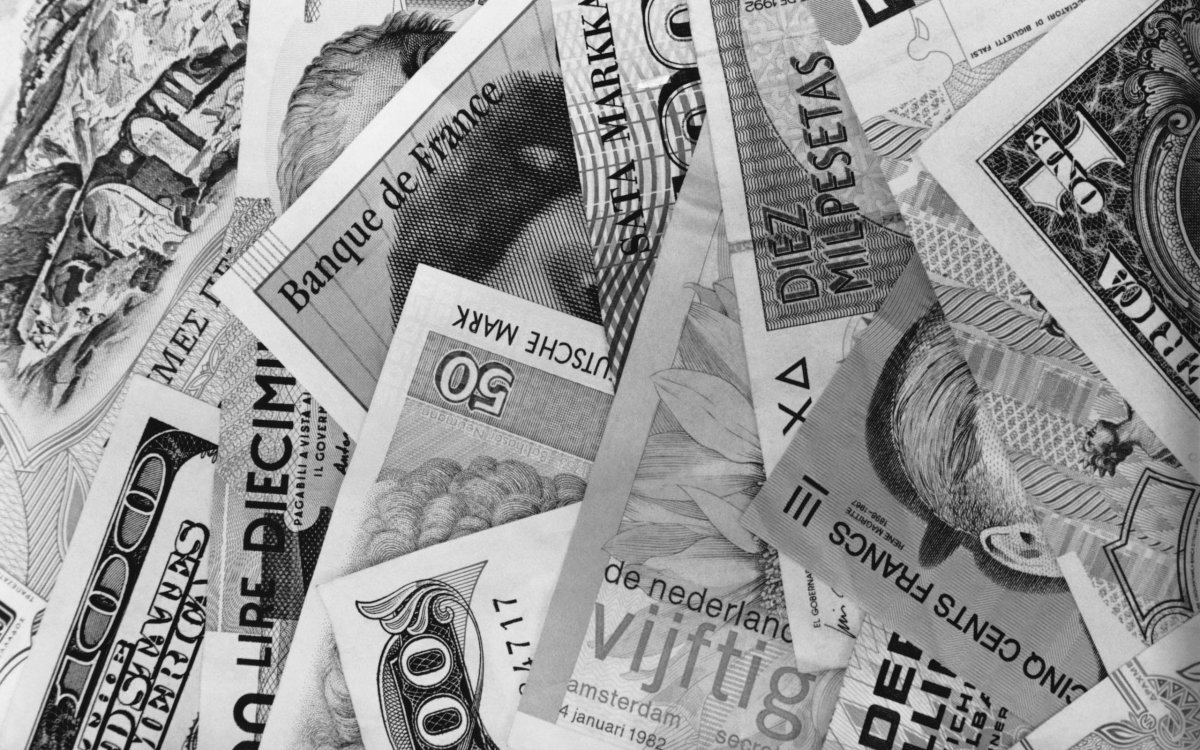 Чёрно-белая Эстетика деньги