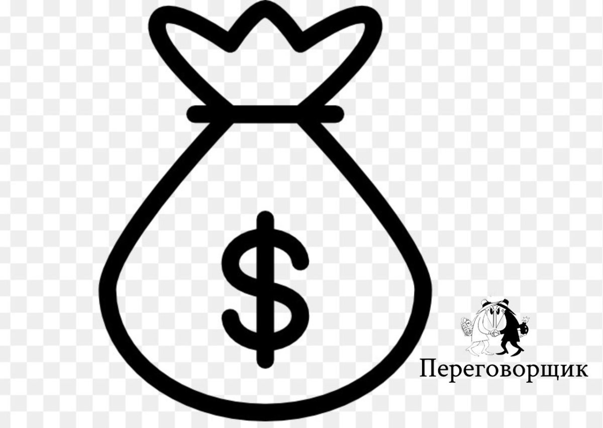 Значок денежный мешок