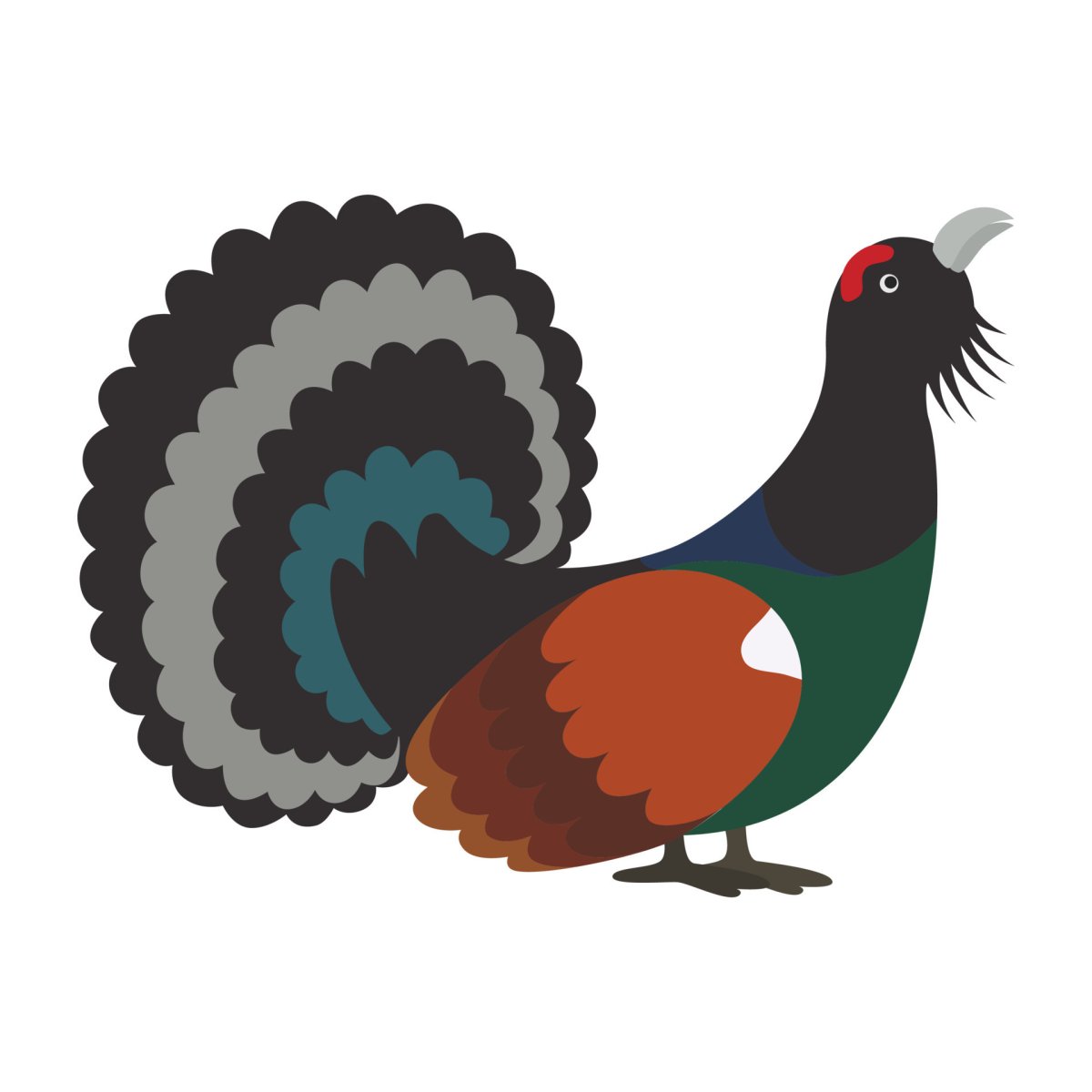 Глухарь стилизация