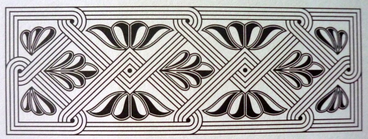 Грузинский орнамент Борджоли