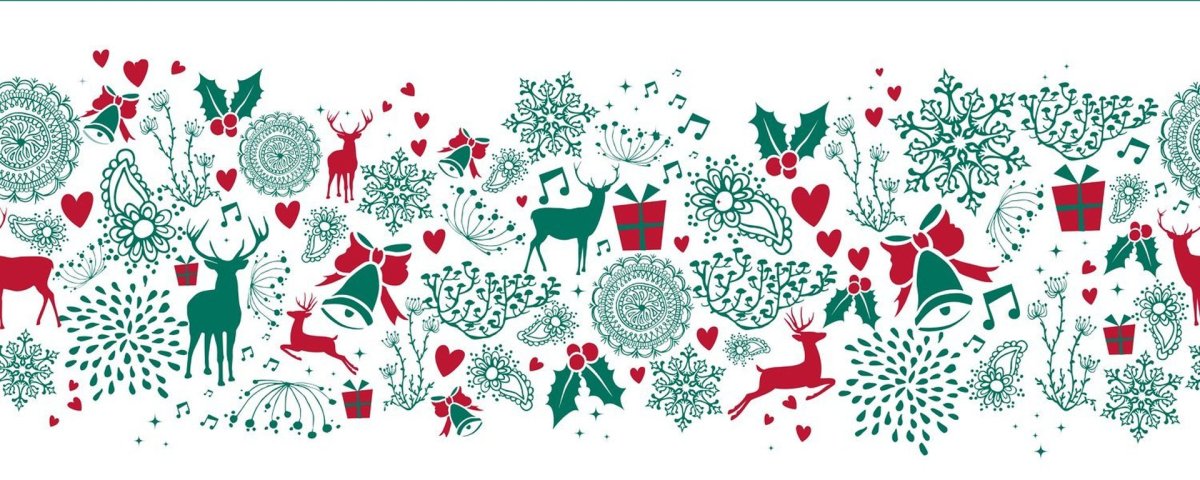 Новогодний фон с оленями