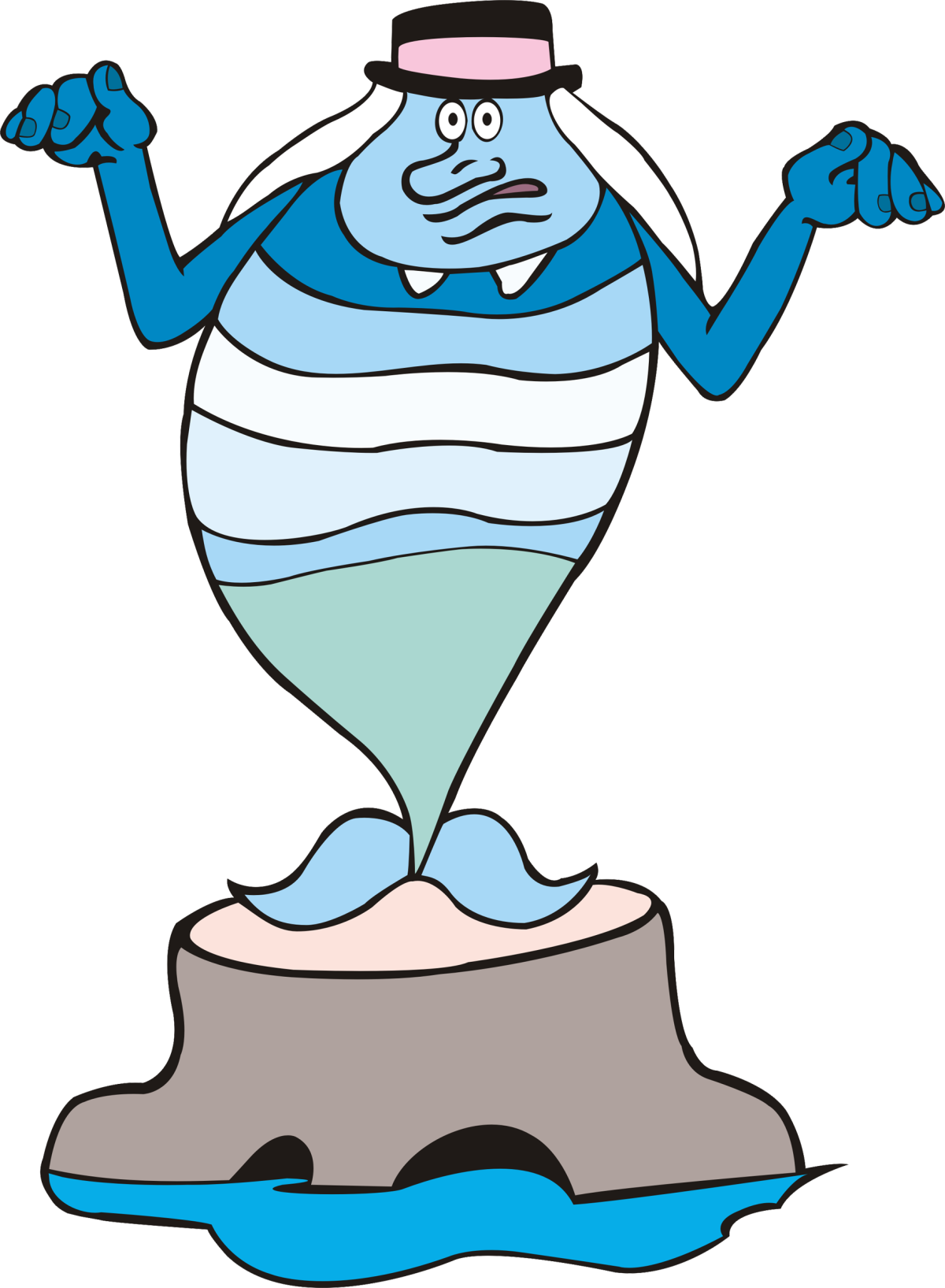 Водяной из мультика Летучий корабль