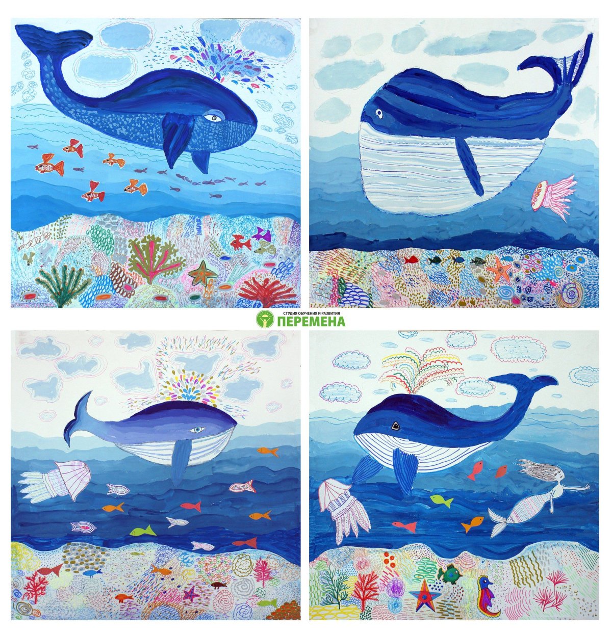 Рисование кит в старшей группе