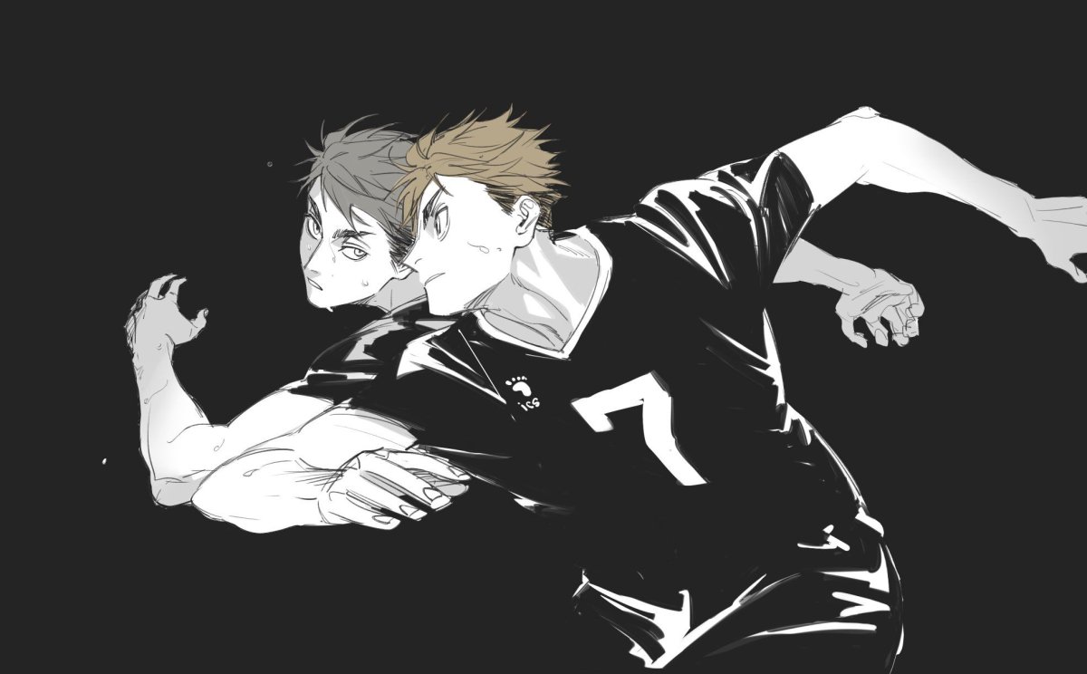 Кагеяма Тобио черно белый