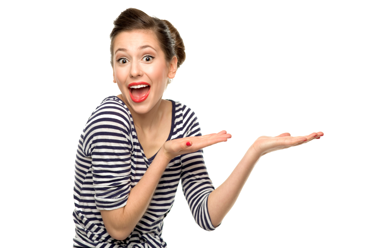Удивленная женщина