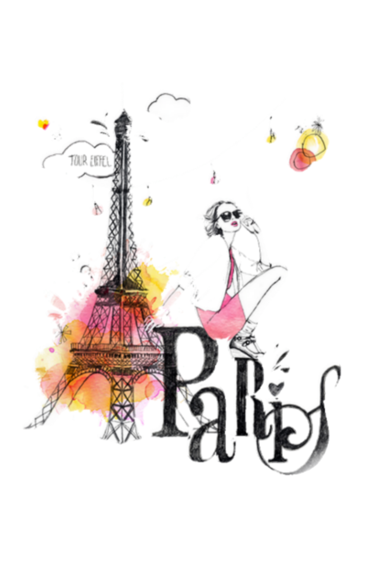 Модные иллюстрации Париж