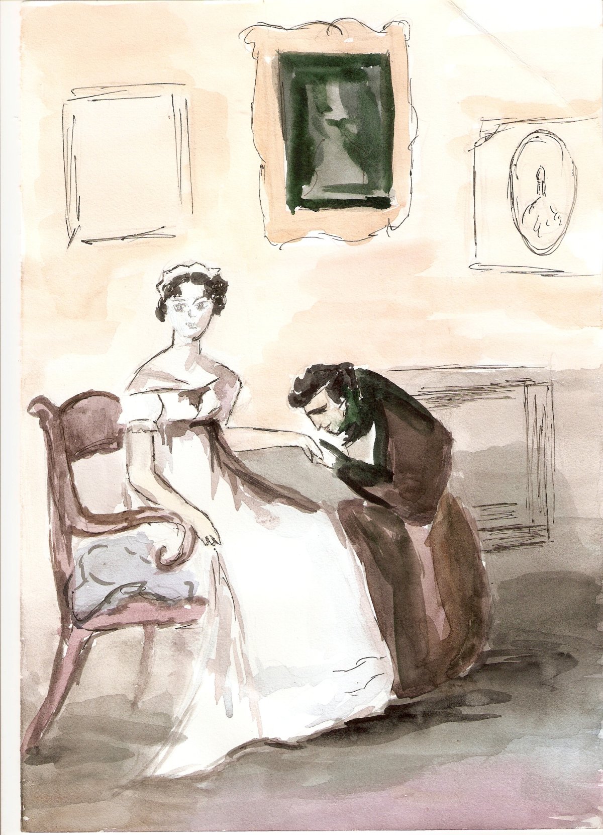 Иллюстрации к роману Евгений Онегин Пушкина