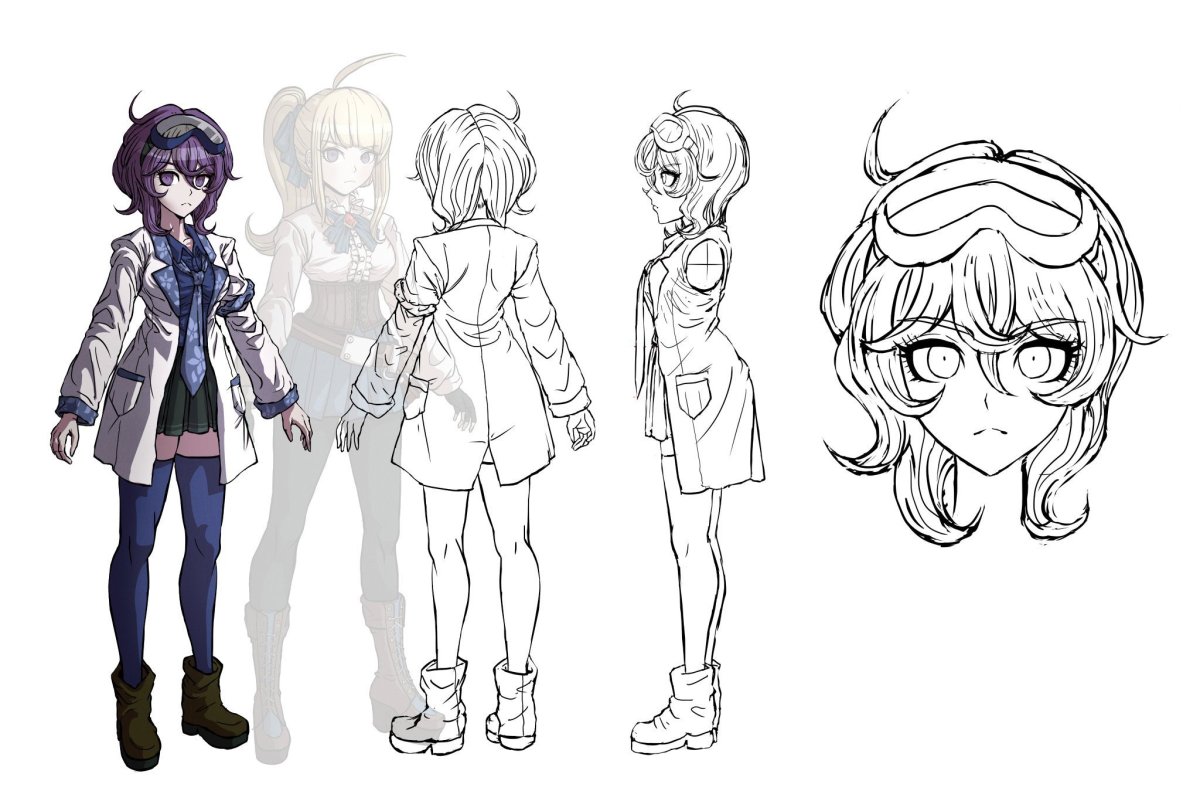 Бета версия персонажей из Данганронпы