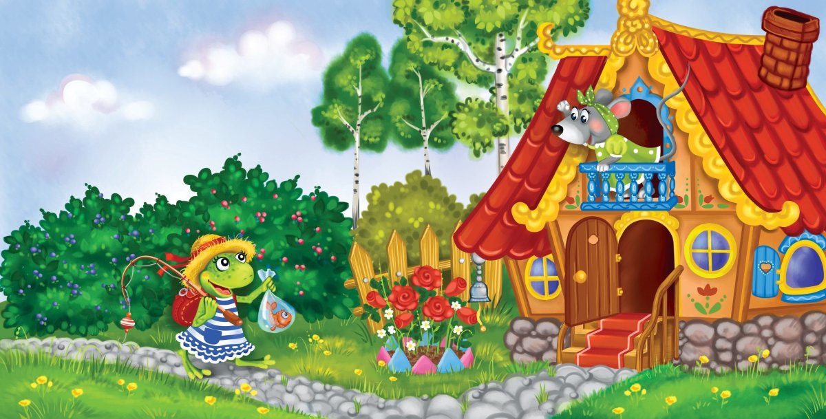 Теремок на прозрачном фоне