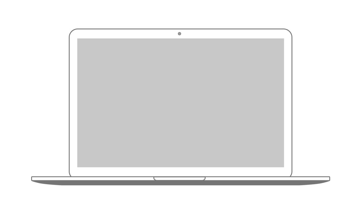 Монитор ноутбука для презентации