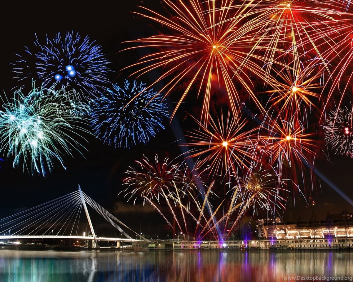 Фейерверк в честь дня рождения