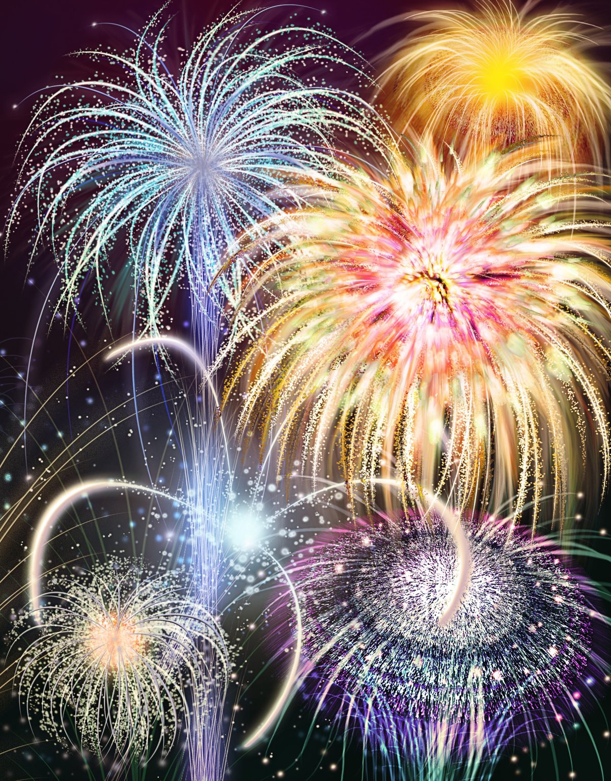 Салют "с днем рождения"